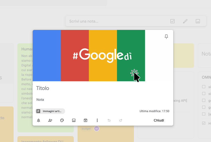 Salvare immagine da Google Keep 1